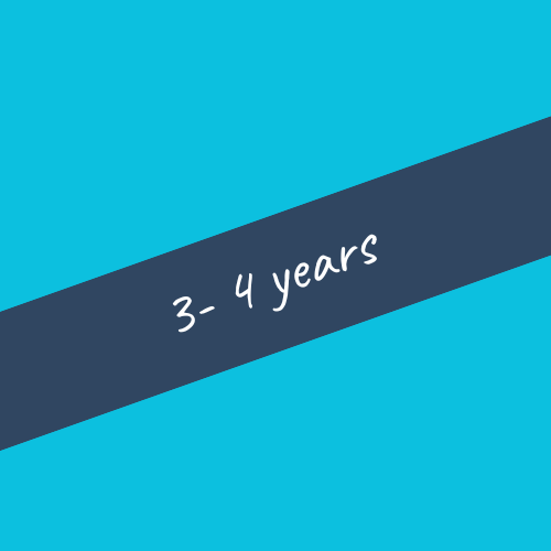 3 - 4 Years