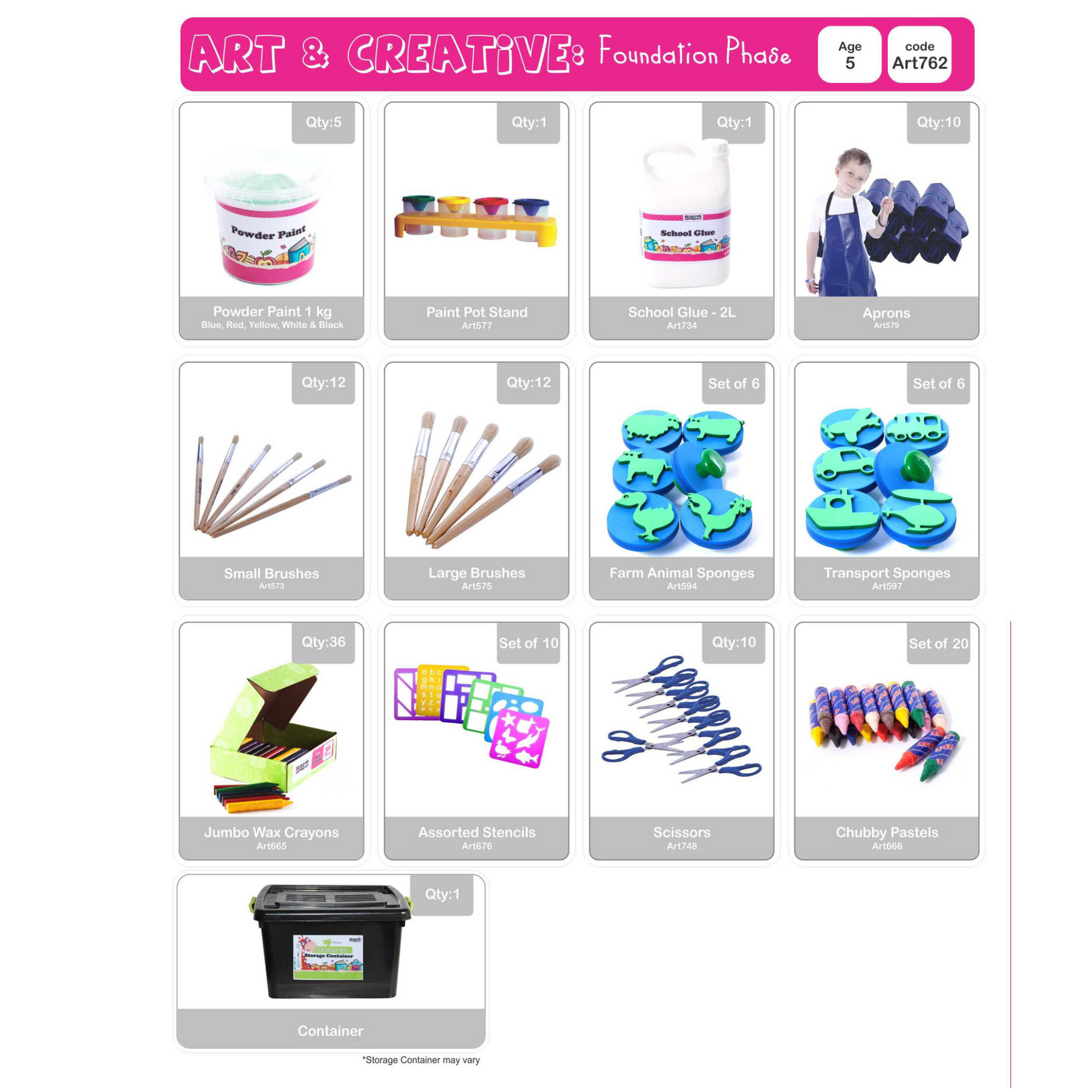 Art & Creative Kit - School – Grow Learning Company Art & Creative Kit - School – Grow Learning Company