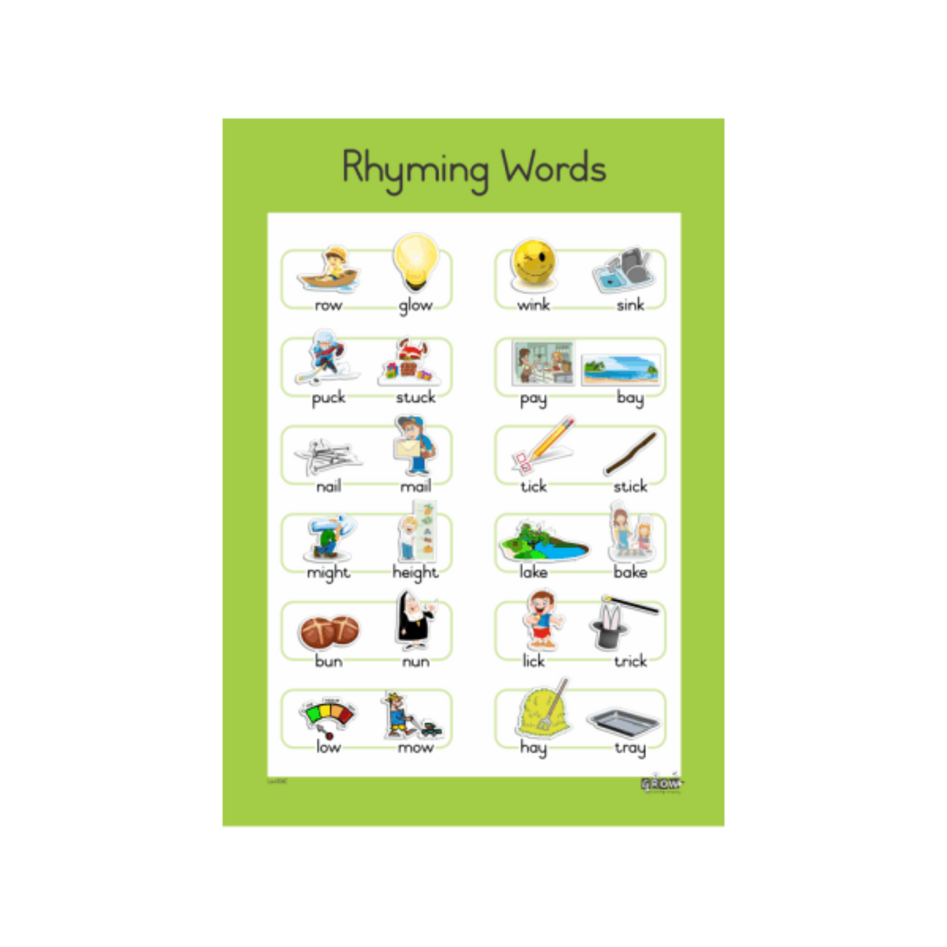 Rhyming Words - Wallchart – Grow Learning Company