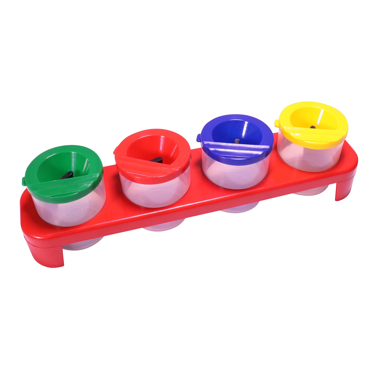 Non-Spill Paint Pots in Tray