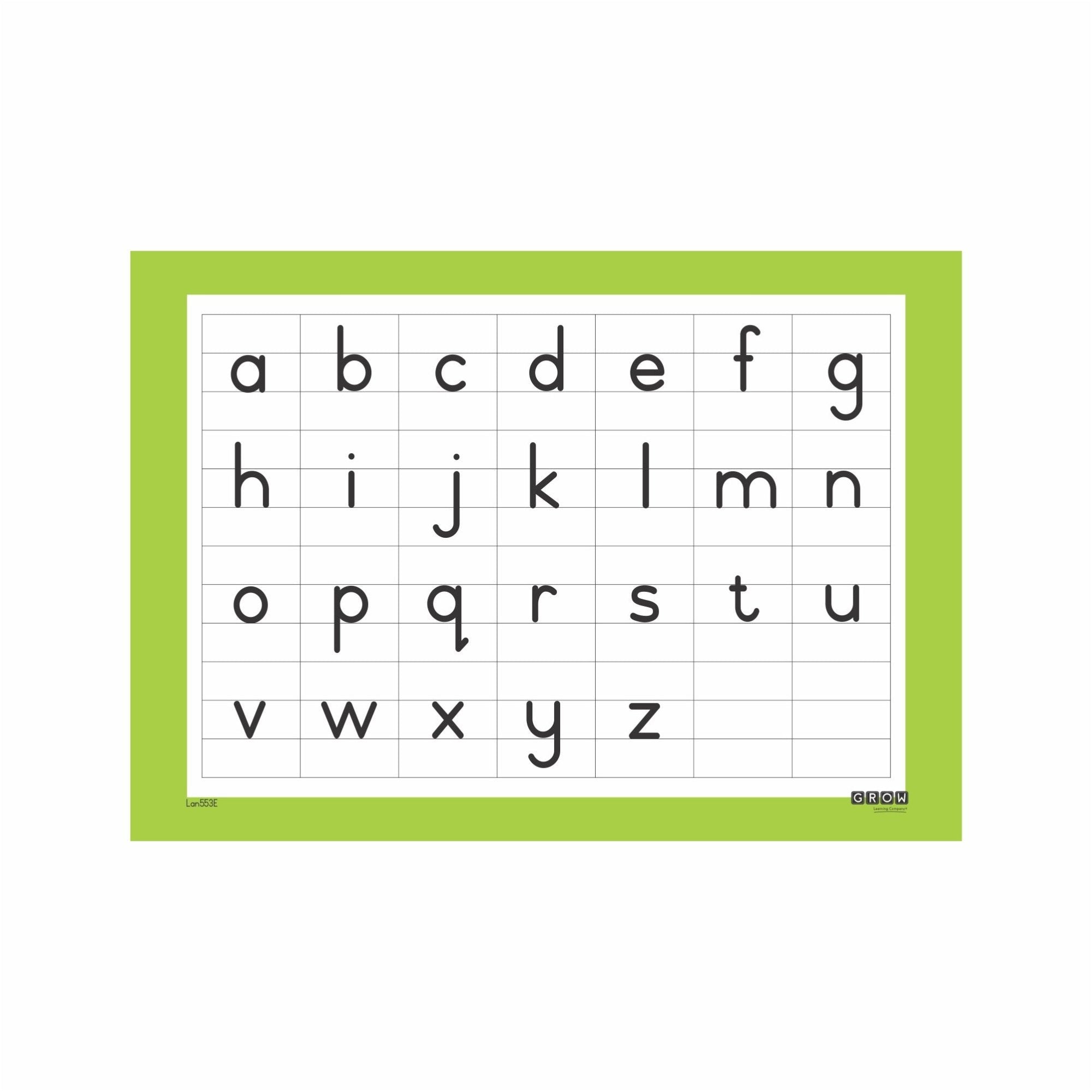 Lowercase - Wallchart – Grow Learning Company
