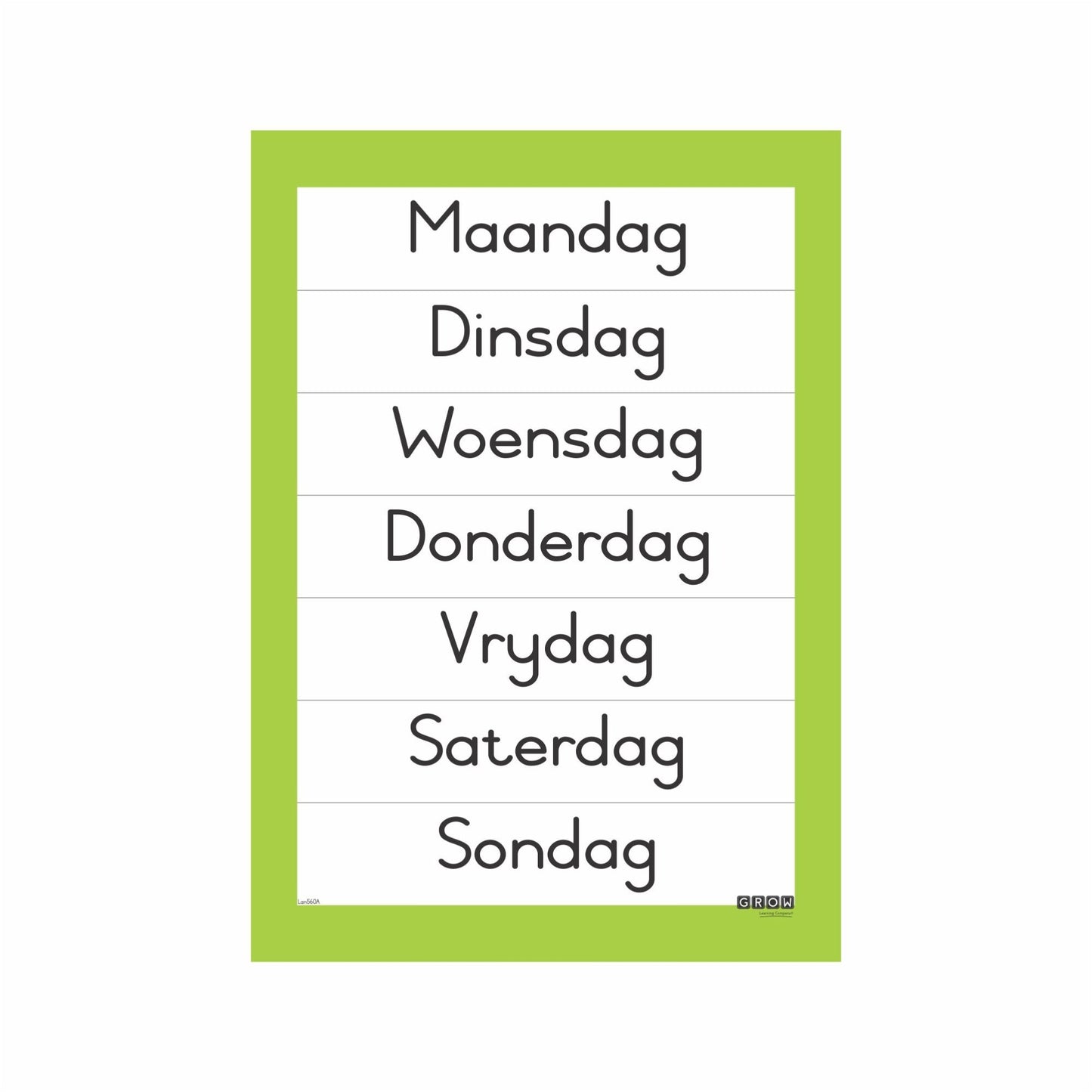 Days of the Week-Wallchart