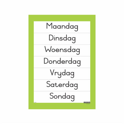 Days of the Week-Wallchart