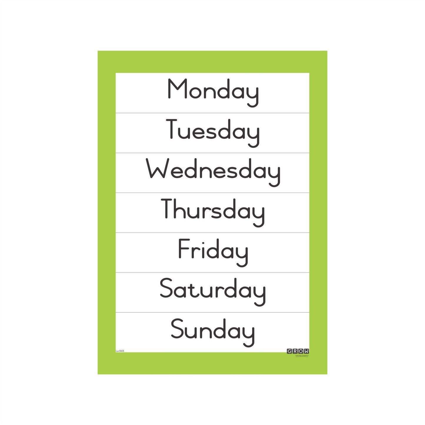 Days of the Week-Wallchart