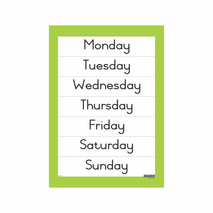 Days of the Week-Wallchart