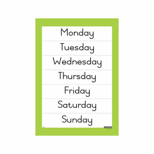 Days of the Week-Wallchart