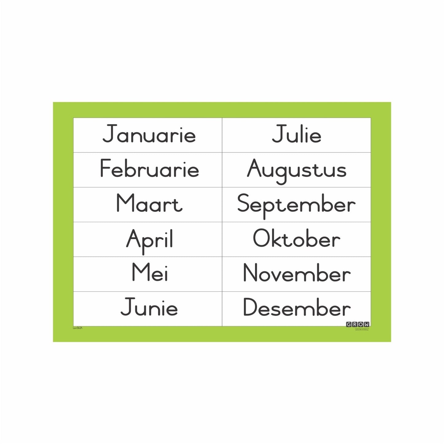 Months - Wallchart