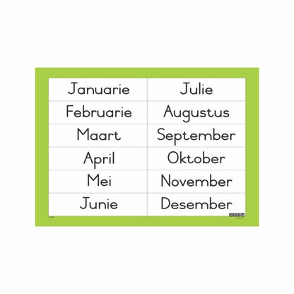 Months - Wallchart