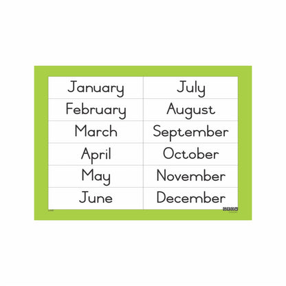 Months - Wallchart