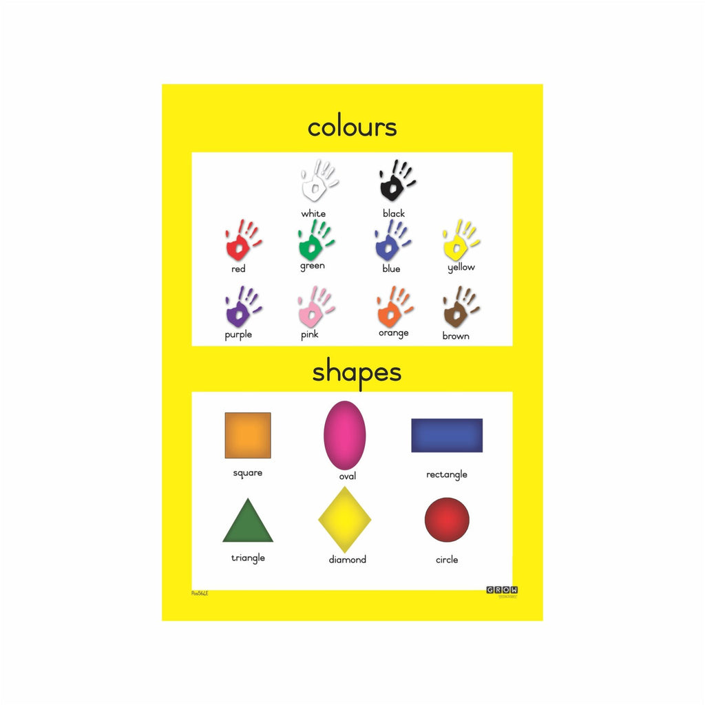 Colours & Shapes - Single Theme Chart | Grow Learning Company