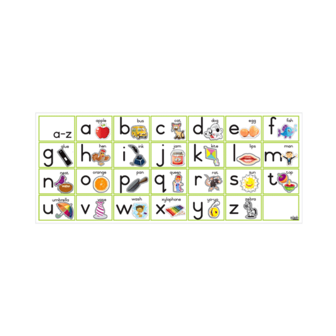 Alphabet Chart - Illustrations – Grow Learning Company