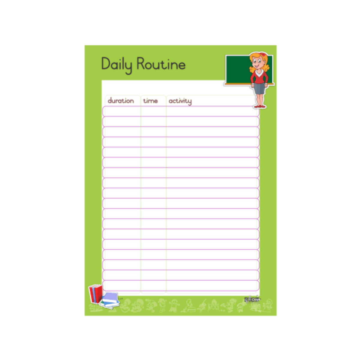 Daily Routine - Wallchart – Grow Learning Company