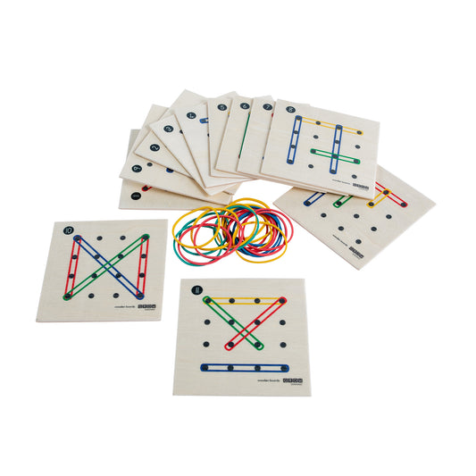 Geo-board Cards - Wooden