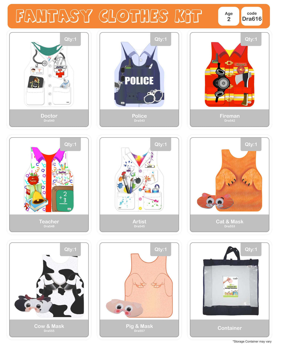 Fantasy Clothes Kit – Grow Learning Company