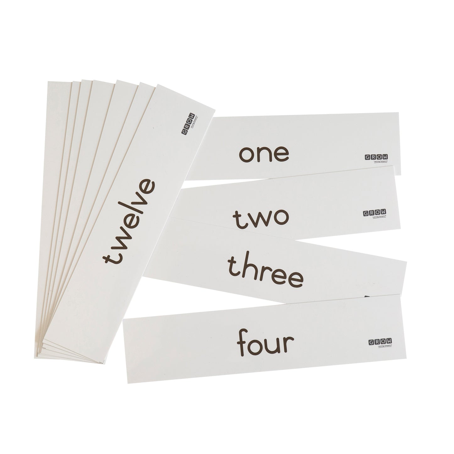 Number Name Strips 1 - 12