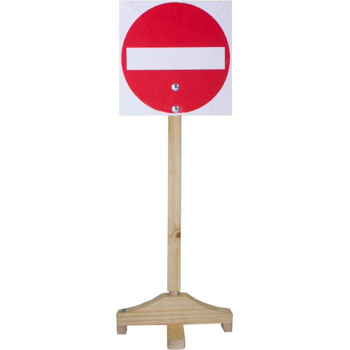 No Entry - Sign and Wooden Pole