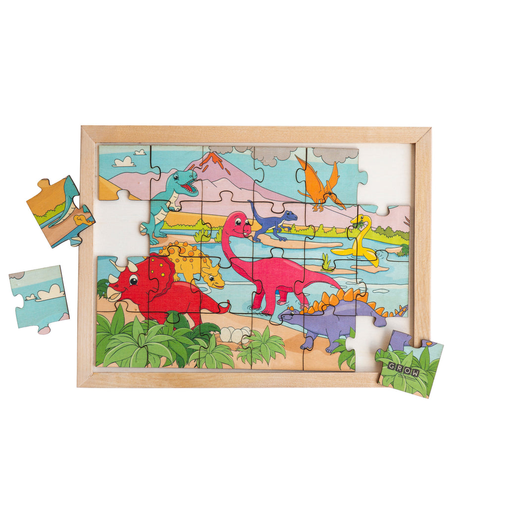 Dinosaurs 24 Piece Puzzle (tray)
